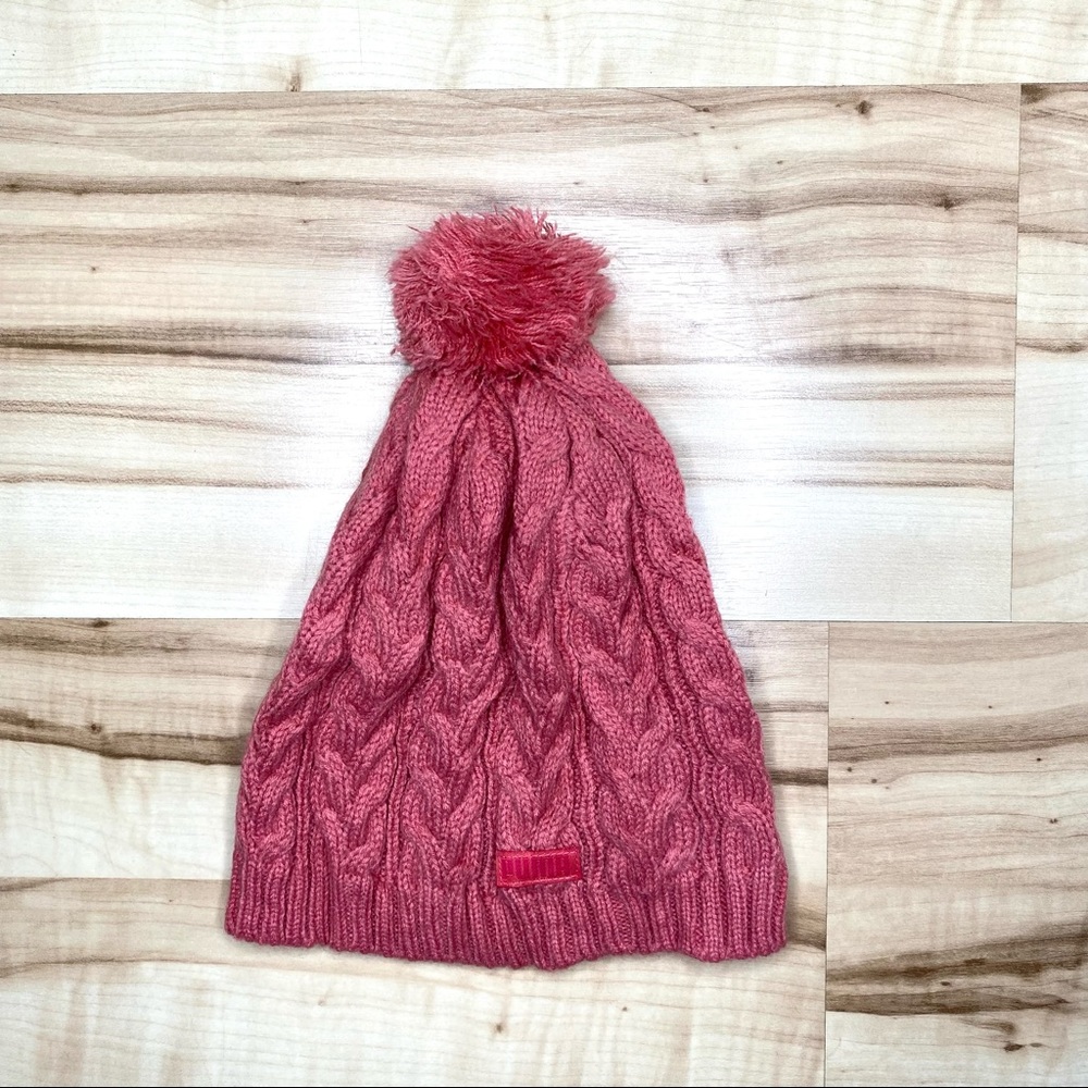 PUMA Cable Knit Pom Beanie NWOT